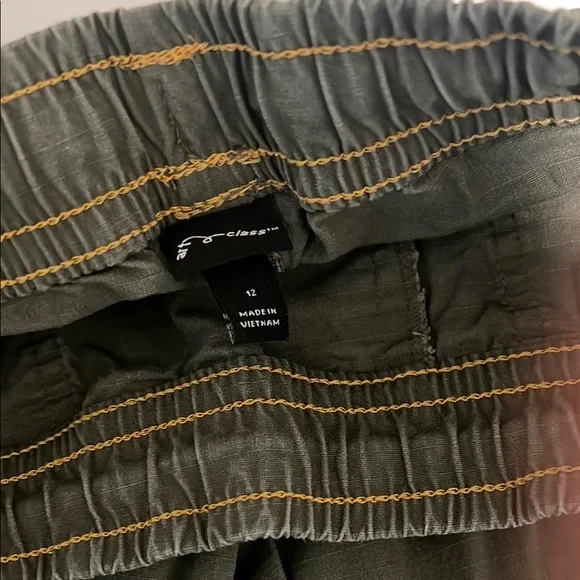 Olive Green Casual Pants - Picture 2 of 3